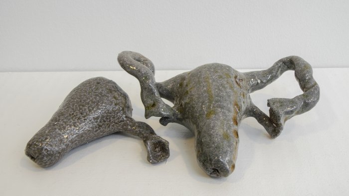 Samantha White, Broken Parts, salt-fired ceramics