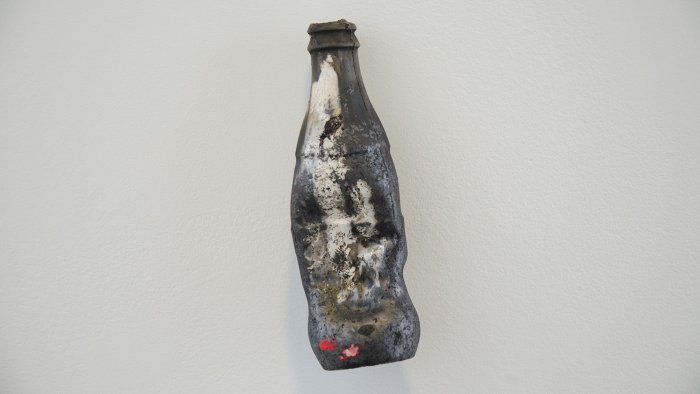 Ann Yin, Coca-Cola Bottle, clay slip casting, acrylic paint