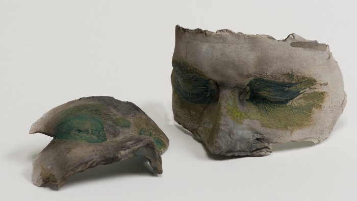 Jennifer Spooner, Untitled (Masks), clay